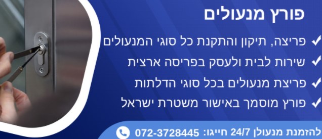 פורץ מנעולים מקצועי